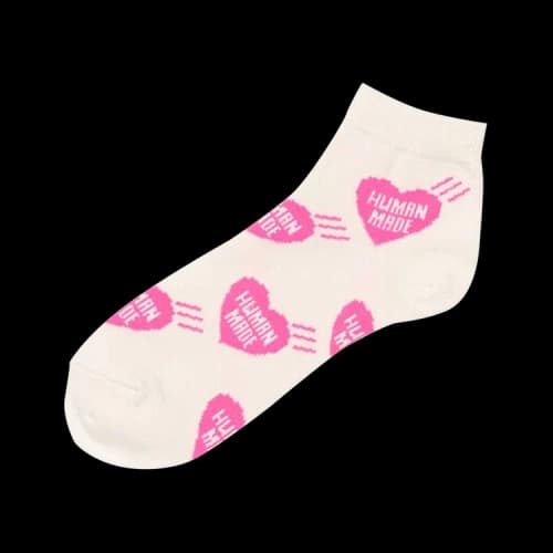 Human Made Heart Short Socks 'Pink'