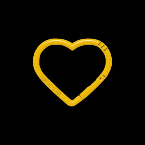 Human Made Heart Carabiner 'Yellow'