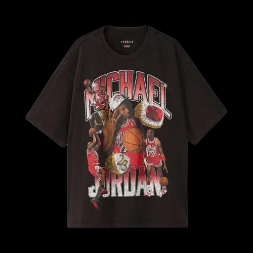 Air Jordan Flight Essentials Oversized T-Shirt 'Black/Varsity Red'