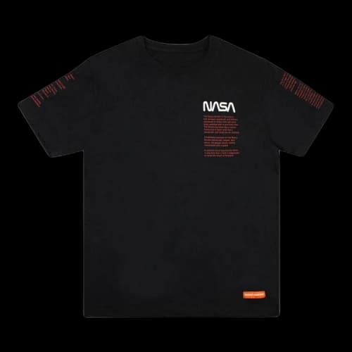 Heron Preston Nasa Facts Short Sleeve T-Shirt 'Black'
