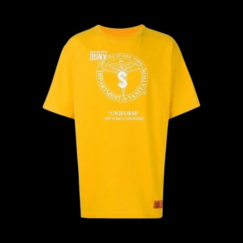 Heron Preston Dsny Jersey T-Shirt 'Yellow/White'