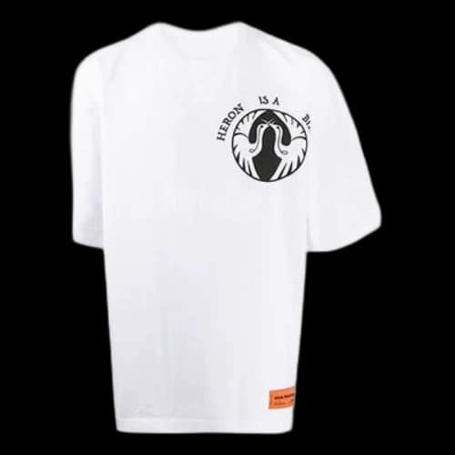 HERON PRESTON Printing Short Sleeve White