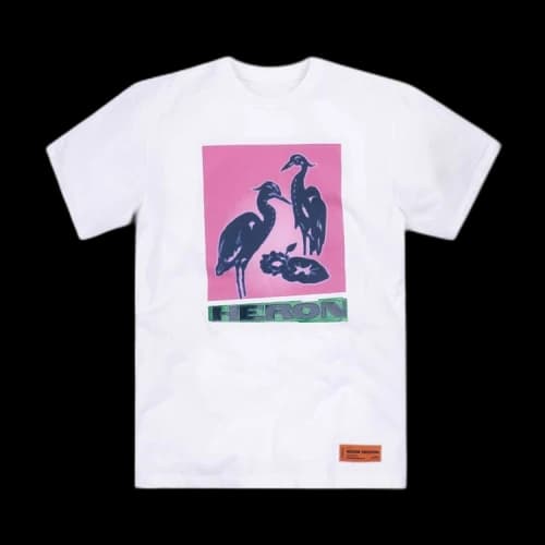 Heron Preston Herons Nighshift Short-Sleeve T-Shirt 'White/Pink'