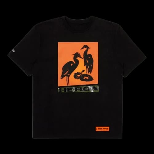 Heron Preston Herons Nighshift Short-Sleeve T-Shirt 'Black/Orange'