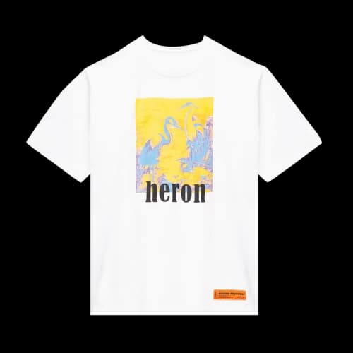 Heron Preston Herons Short-Sleeve T-Shirt 'White/Yellow'