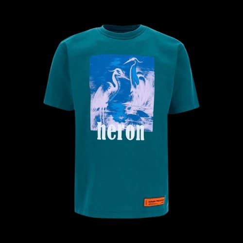 Heron Preston Logo T-Shirt 'Petrol Blue'