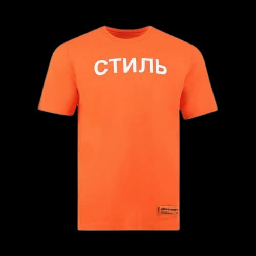 Heron Preston CTNMB Logo T-shirt Orange/White