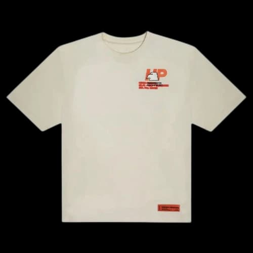Heron Preston HP Eagle Trading T-Shirt Cream/Orange/Light Blue