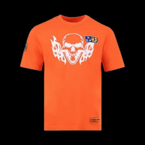 Heron Preston Reg Flaming Skull Short-Sleeve Tee 'Orange/White'