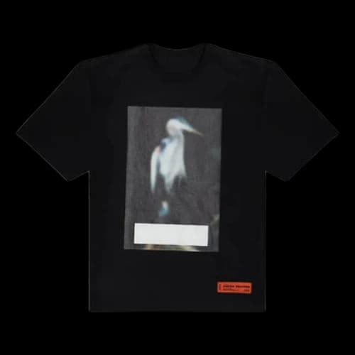 HERON PRESTON FW21 Censored Heron T-shirt 'Black Grey'