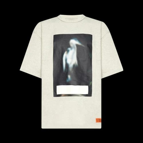 Heron Preston Censored Heron Short-Sleeve Tee 'Grey Melange'
