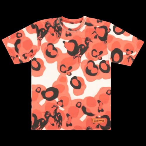 Heron Preston Washed Camo Short-Sleeve T-Shirt 'Red'