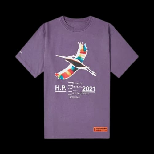 Heron Preston Oversized Heron T-Shirt 'Purple/White'