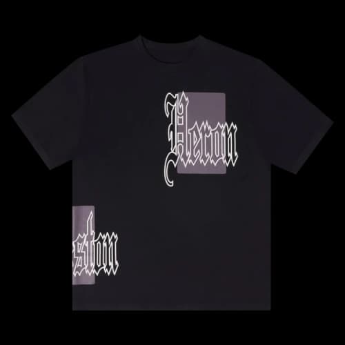 Heron Preston Gothic Color Blocks Short-Sleeve Tee 'Black/Grey'