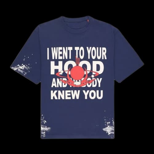 Heron Preston Nobody Globe T-Shirt 'Navy'