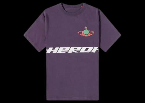 Heron Preston Globe Burn Tee Purple