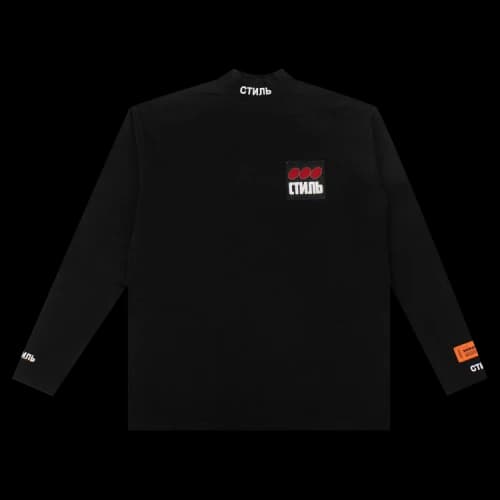 Heron Preston Mock Neck Long-Sleeve T-Shirt 'Black'