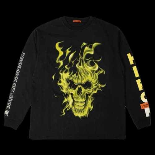 HERON PRESTON Printing Long Sleeves Black