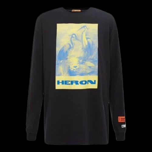 HERON PRESTON Printing Long Sleeves Black