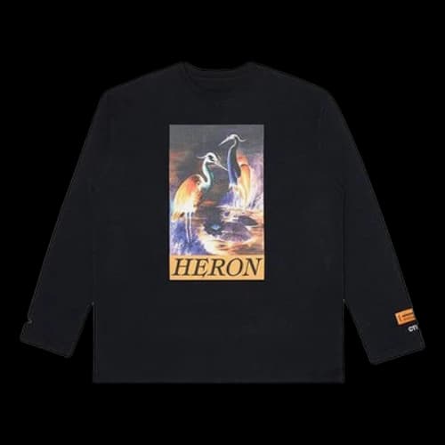 HERON PRESTON L/S animal Printing Long Sleeves Unisex Black