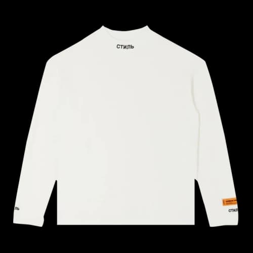 HERON PRESTON CTNMB Long-Sleeve Turtleneck T-shirt 'White Black'