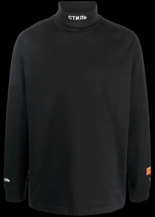 Heron Preston Roll Neck Top Black