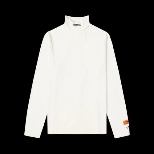 Heron Preston CTNMB Long-Sleeve Rollneck 'White'