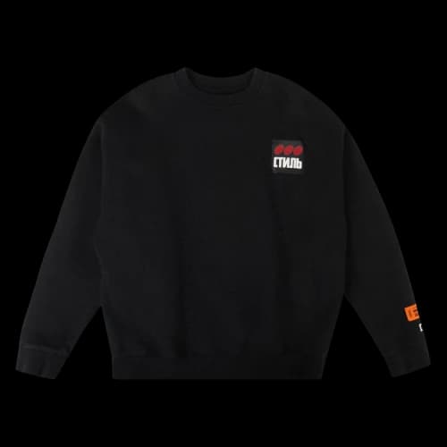 Heron Preston CTNMB Label Crewneck Sweatshirt 'Black'