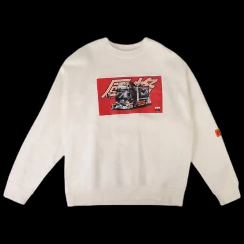 Heron Preston Truck Crewneck Sweatshirt 'White'