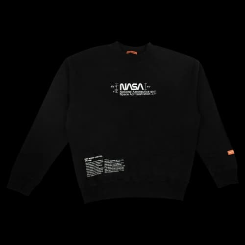 Heron Preston NASA Crewneck Sweatshirt 'Black'