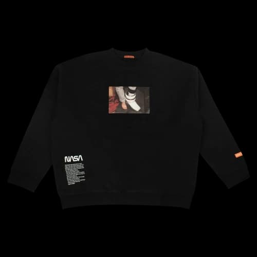 Heron Preston NASA Photo Crewneck Sweatshirt 'Black'