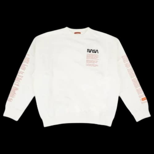 Heron Preston NASA Crew Neck Sweatshirt 'White'