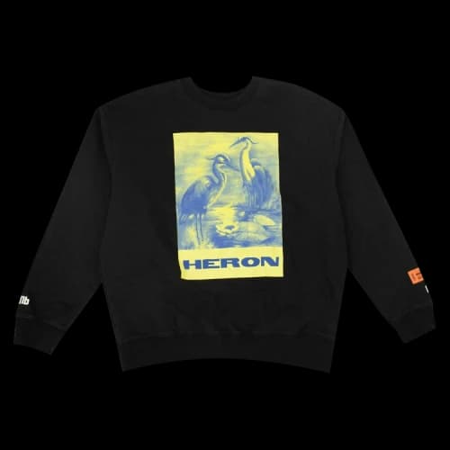 Heron Preston Logo Bird Printed Sweatshirt 'Black'