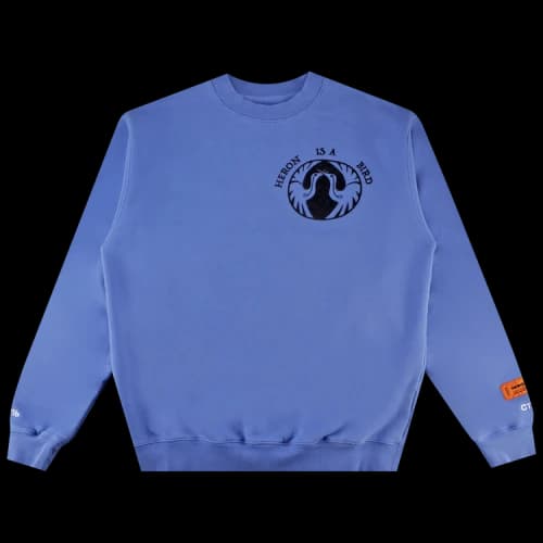 HERON PRESTON Sweatshirts Men's Blue Crew Neck Moderate