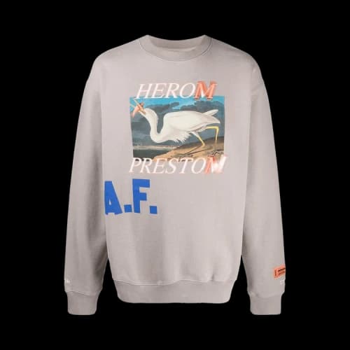 Heron Preston A.F. Sweatshirt 'Taupe/Blue'