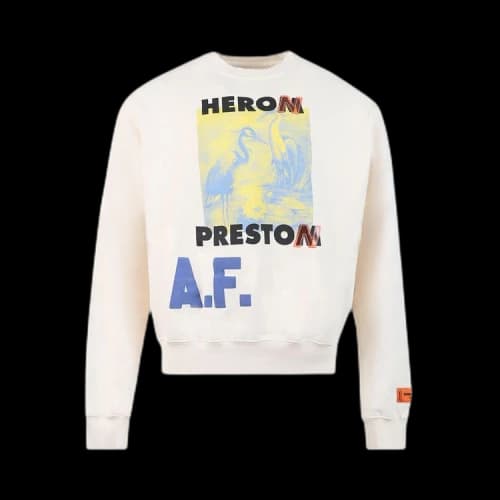 Heron Preston Authorized OS Heron Crewneck 'Off White'