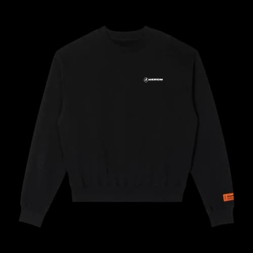 Heron Preston Tape Crewneck 'Black/White'