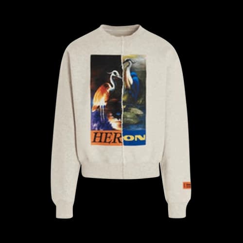 Heron Preston Split Herons Crewneck Gray Multi