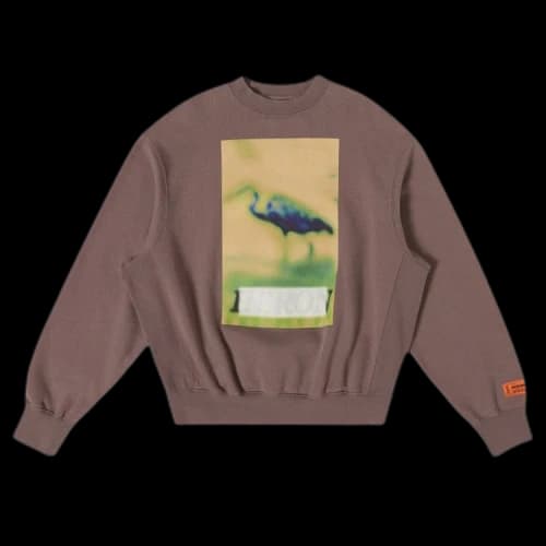 Heron Preston Heron Censored Crewneck 'Grey/Yellow'