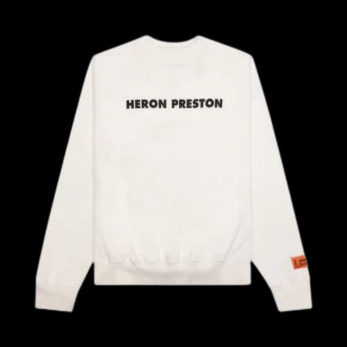 Heron Preston This Is Not Crewneck 'White/Black'