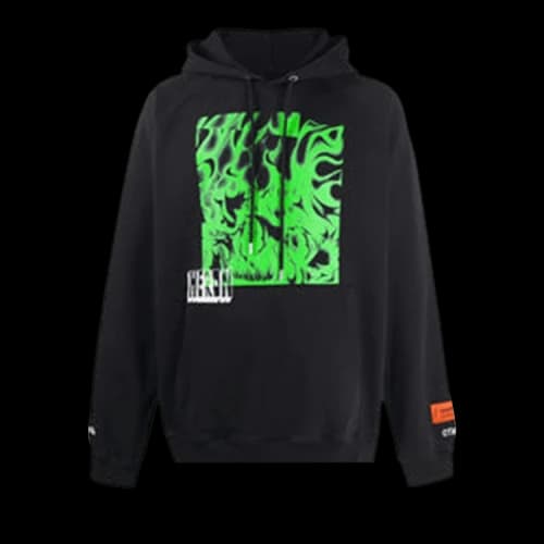 Heron Preston Skull Print Crewneck Sweatshirt Black