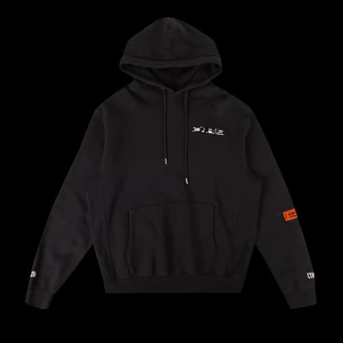 Heron Preston Fire Oversized Hooded Sweatshirt 'Grey'