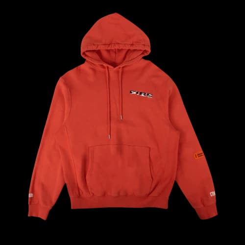 Heron Preston Fire Oversized Hooded Sweatshirt 'Orange'