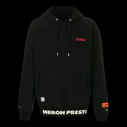 HERON PRESTON Unisex Logo Sweatshirt Black