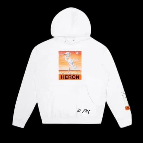 Heron Preston x Kenny Scharf Hoodie 'White/Orange'