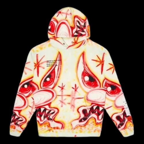 HERON PRESTONKenny Scharf Crossover Red Eye Pattern Sports Yellow