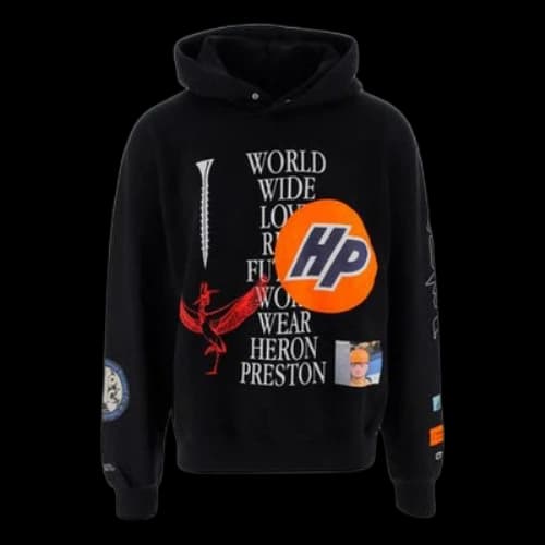 HERON PRESTON Logo Printing Black