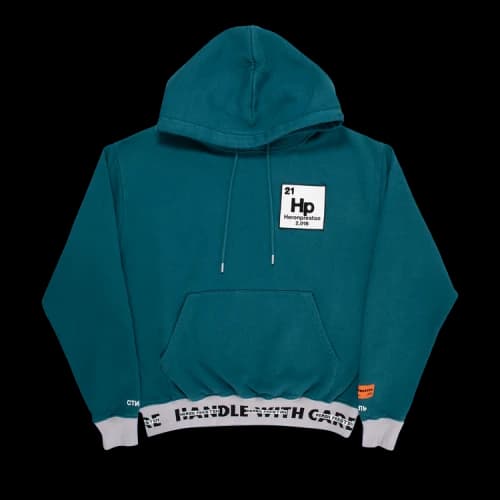 Heron Preston Periodic Table Hooded Sweatshirt 'Petrol Gray'