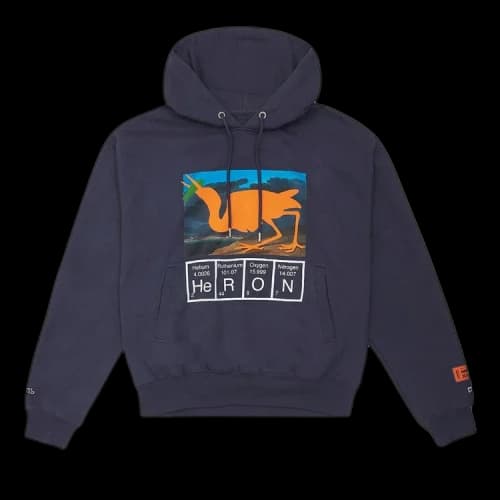 Heron Preston Heron Cutout Hoodie 'Anthracite/Orange'