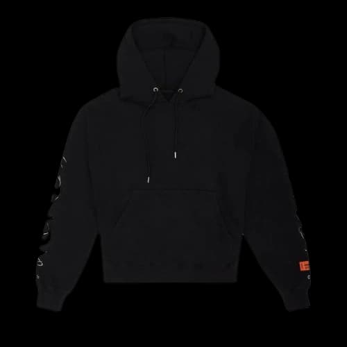 Heron Preston Brush Hoodie Black/White